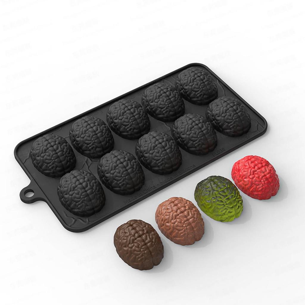 Skull Ice Cube Mold 10-Grid Skull Ice Mold for Halloween Kitchen Tools Reusable Making Accessory for Chocolate Ice Cream