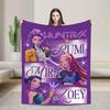 Huntrix HUNTRX Rumi Kpop Demon Hunters Blankets Пушистый, потрясающий, теплый плед для дома на зиму