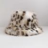 Корейская версия, Леопардовый принт, Плюшевая шляпа-рыбачка, Женская, Осенне-зимний новый стиль, Маленькое лицо, Шапка с защитой ушей, Толстая и теплая, Шапка из искусственного меха