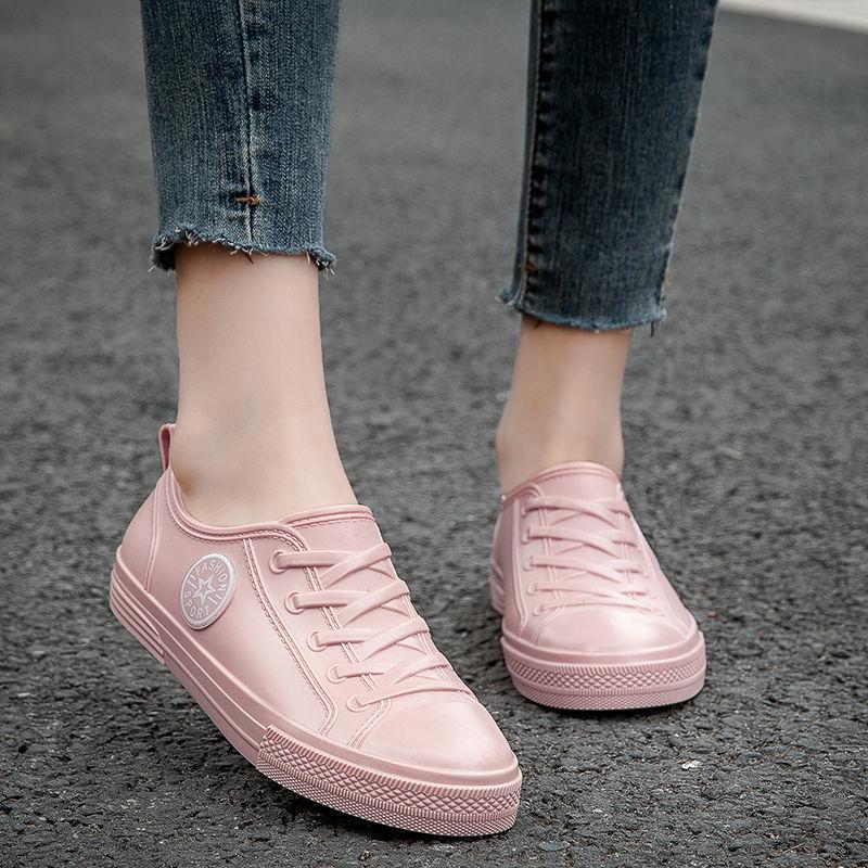 Всесезонные черные дождевые сапоги, нескользящая резиновая обувь для женщин, дизайнерские резиновые сапоги на искусственной молнии, женские резиновые дождевики