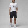 Jordan T Shirts Men's White Crew Neck Moderate Straight Fit DX9602-100