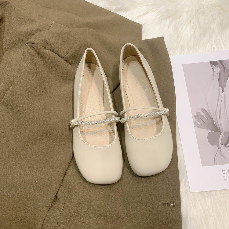 Поздний вечерний бриз нежная обувь балетки женские 2025 новая осень туфли Мэри Джейн с юбками мягкая подошва обувь для беременных