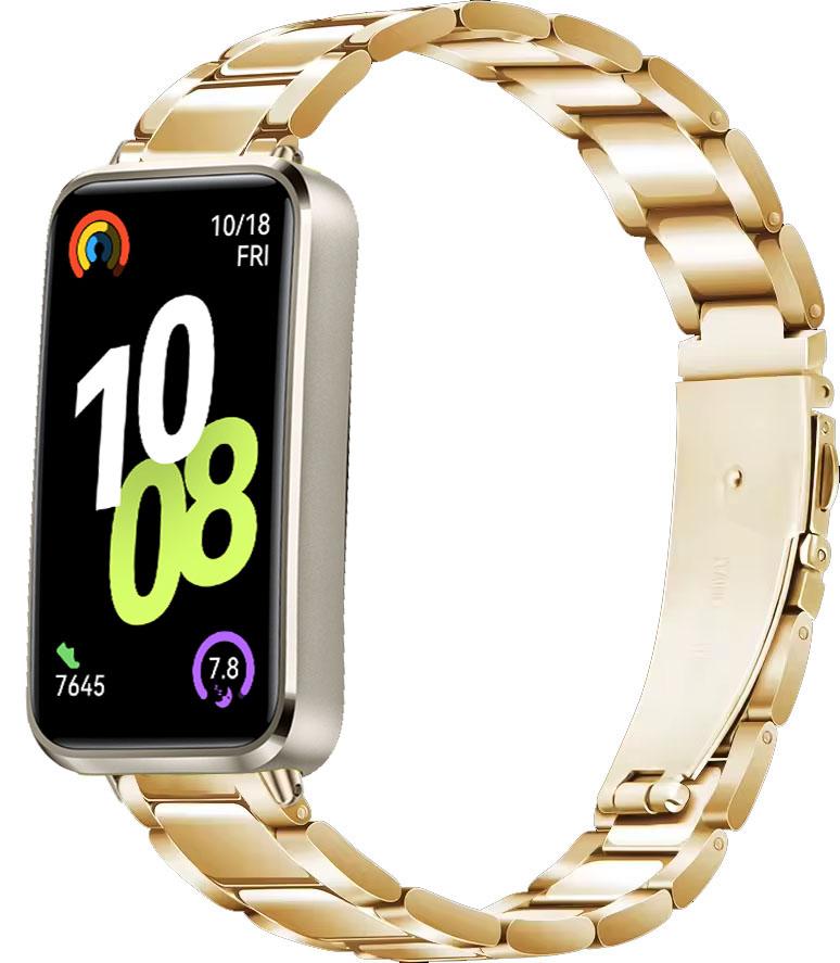 Металлический ремешок для Huawei Band 10 9 8 Умные часы Нержавеющая сталь Сменный браслет Наручный ремешок Для Huawei Band 8/9/10 Аксессуары