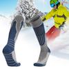 1 пара тепловых лыжных носков до колена, нескользящие манжеты, дышащие, износостойкие, влагоотводящие, спортивные носки для сноуборда