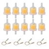 10pcs Universal In Line Fuel Filter High Efficiency Motorcycle Accessories for Dirt Bikes ATVs