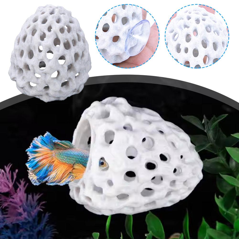 Multi Functional Shrimp House Water Grass Culture Dish Porous Breeding Simulation Hole Coral Ne O2Y0