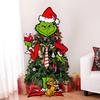 1 компл. Рождественские зеленые волосы, украшение в виде эльфа, отдельное лицо, рука, нога, многоразовая бумага, макет сцены в помещении, топпер для рождественской елки, праздничный декор, орнамент, подарок для вечеринки