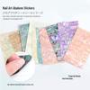Японские наклейки для нейл-арта с ракушками: Разноцветные кусочки перламутра с клейкой основой для DIY-декора