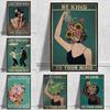 Retro Sheets Wall Art Vintage Pictures Canvas Paintings Be Kind Lose Your Mind Find Your Soul Yoga Posters Home Room Decoration