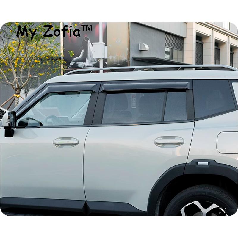 Для Chery Jetour T1 2024 2025 2026 Автомобильные дефлекторы боковых окон (ветровики) Ветрозащитные козырьки на окна Внешние солнцезащитные и ветрозащитные козырьки от дождя Аксессуары