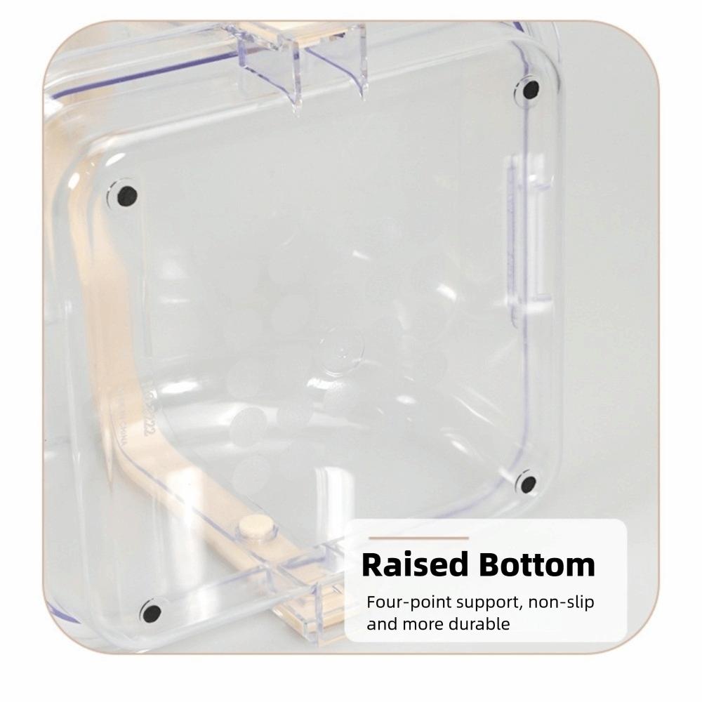 Прочная конструкция Коробка для хранения с ручкой Усиленная коробка Высококачественный контейнер для хлеба Хранение хлеба