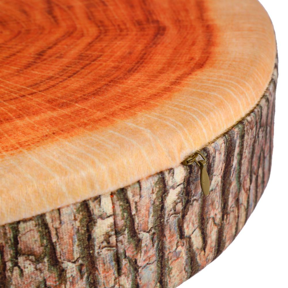 Мягкая офисная круглая деревянная подушка плюшевая подушка для сиденья стула ягодицы пень дерева подушка