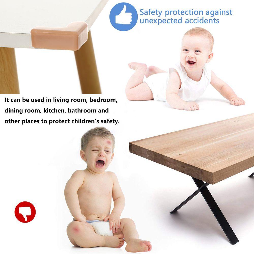 4Pcs Children Safety Desk Table Corner Protector Edge Protection Corner Guards Anticollision Strip
