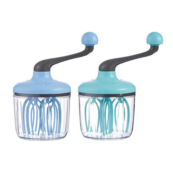 Ручной венчик Полуавтоматический роторный взбиватель яиц для крема, безе, яичный миксер Легкое кухонное приспособление для выпечки, смешивания