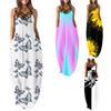 Plus Size Sexy Camisole Dress for Women Clothing Summer Beach Vacation Female Large Size Long Skirt Oversized Floral Dres