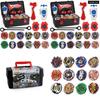 Versatile 12pcs Beyblade Set Portable Gyro B122 B125 B127 And Convenient Storage Case