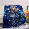 1PC Custom Name Mbappe Patterned Flannel Blanket Suitable For All Seasons for Home Decor Warmth and Comfort Gifts Holiday Present -HE155