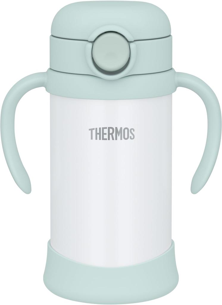 Thermos Baby Straw Mug with Integrated Spout and for Cold Drinks MNT Gasket, 350ml, Mint, Only, FJT-350