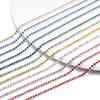 1Meter Rhinestones Chain Silver Base Glass Rhinestones Colorful Trimming Cup Chain for DIY Necklace Jewelry Making Accessoies