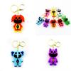 Smilingcritters Bobi Game Time 3 Cute Animal Keychain Big Mouth Monster Pendant Purple