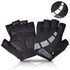 Slopow Sports Gloves GEL Pads Second Skin for Sweaty Seasons Half-Finger Breathable, Shock-Absorbing Cycling/Trail Running, (XL)