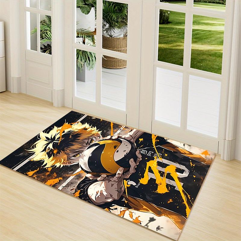 1Pc Haikyuu Volleyball Spirit Carpet Rug Customizable Soft Washable Antislip Home Living Room Sofa Mats Personalized Rug 0917149