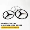 EVW5   For AMG Benz 3D ABS silver/Black car rear Tail Trunk emblem badge sticker Decals For Mercedes Benz W177 19-21 Year A-Class model