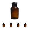 30/60/125/250/500ml Brown Wide-Mouth Reagent Bottle Storage Jar Lab Supplies