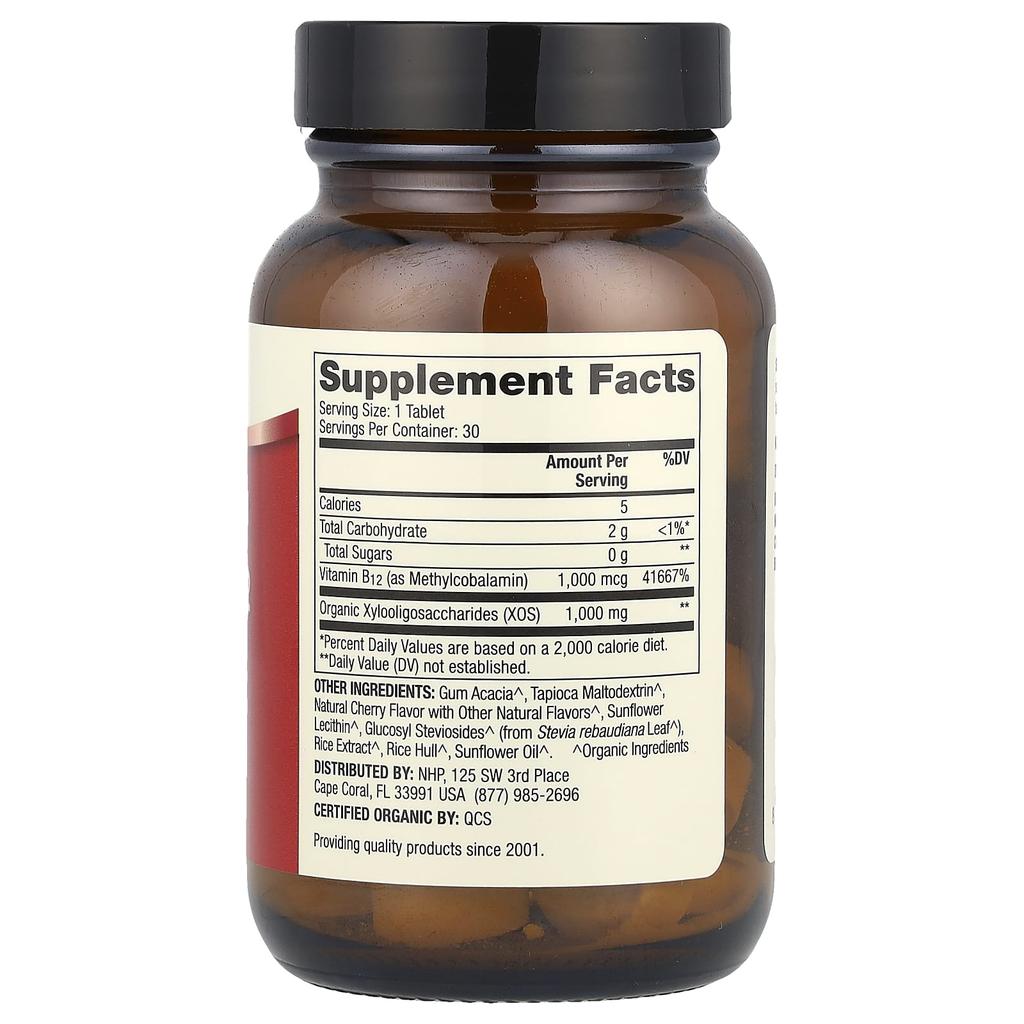 Dr. Mercola, Chewable Vitamin B12 Methylcobalamin, Natural Cherry, 30 Tablets