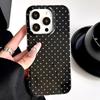 Модный милый чехол с круглыми точками для iPhone 16 17 Pro Max 15 14 13, в горошек, IMD, ТПУ, магнитная задняя крышка для Magsafe