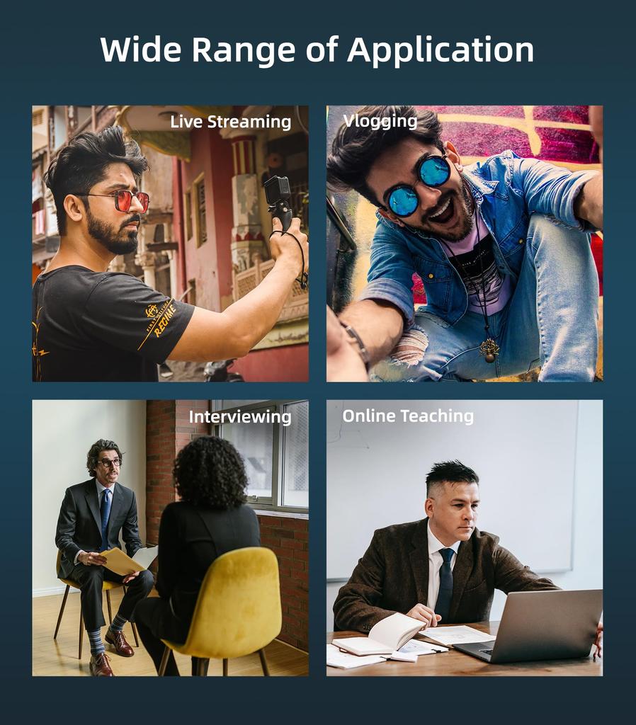 MAXOLA Insta360 Ace X4 Compatible External Microphone Microphone with Clip Insta360 Pro/Ace/Insta360 Type-C (for X4)