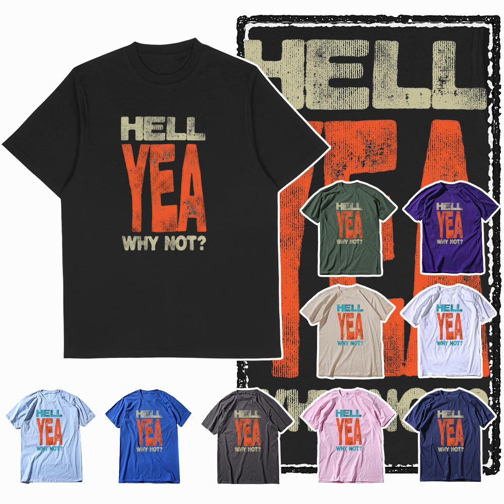 Футболка Coolmind X0074 Hell Yeah Attitude Hellfire Spirit с графическим принтом, эксклюзивная мужская футболка из хлопка, уличная одежда, футболка для мужчин.