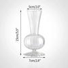 Glass Vase Decorative Flower Bottle Transparent Flower Vase Mushroom Bud Vase Home Decor Table Ornaments Mother'S Day Gifts