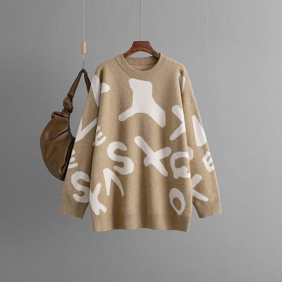 Autumn Winter New Knitted Sweater Women Long Sleeve Padded Loose Base Top