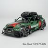 1:32 R8V10 RS6 Спортивный автомобиль Игрушечная модель Металлический корпус Резиновые шины Модели Звук Свет Оттяжка Суперкар Коллекция Подарки для детей