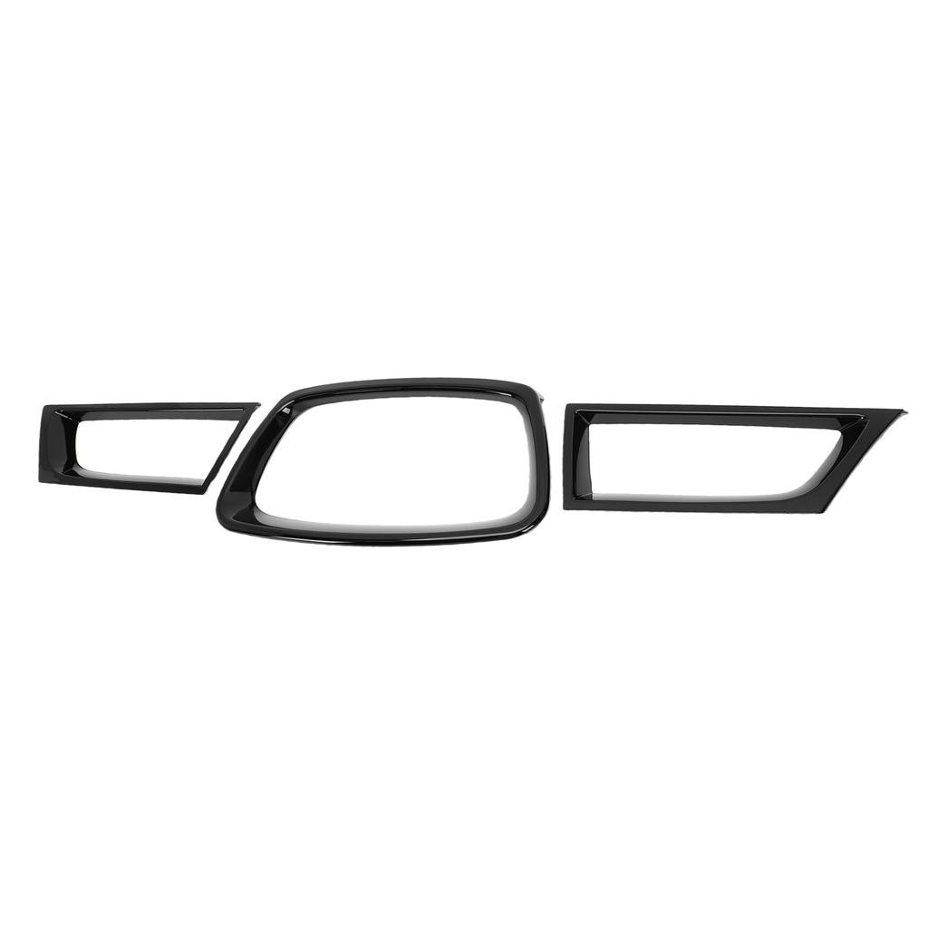 3Pcs Front Bumper Grill Trim Replacement for Subaru Impreza WRX STI 9th 2006 2007 Decorative Set for Car Grille Gloss
