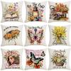 Inspirational Text Floral Print Pillowcase New Letter Pillow Pillowcase Festive Decoration