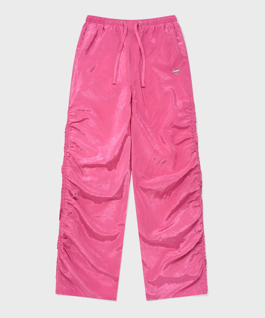 FALLETT Shine Shirring Pants Pink