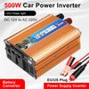 Портативный автомобильный инвертор питания DC 12V в AC 220V, преобразователь напряжения, авто блок питания, многофункциональный, 500 Вт, преобразователь аккумулятора
