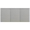 VidaXL Pegboard Panels 3 Pcs 40x58 Cm Steel