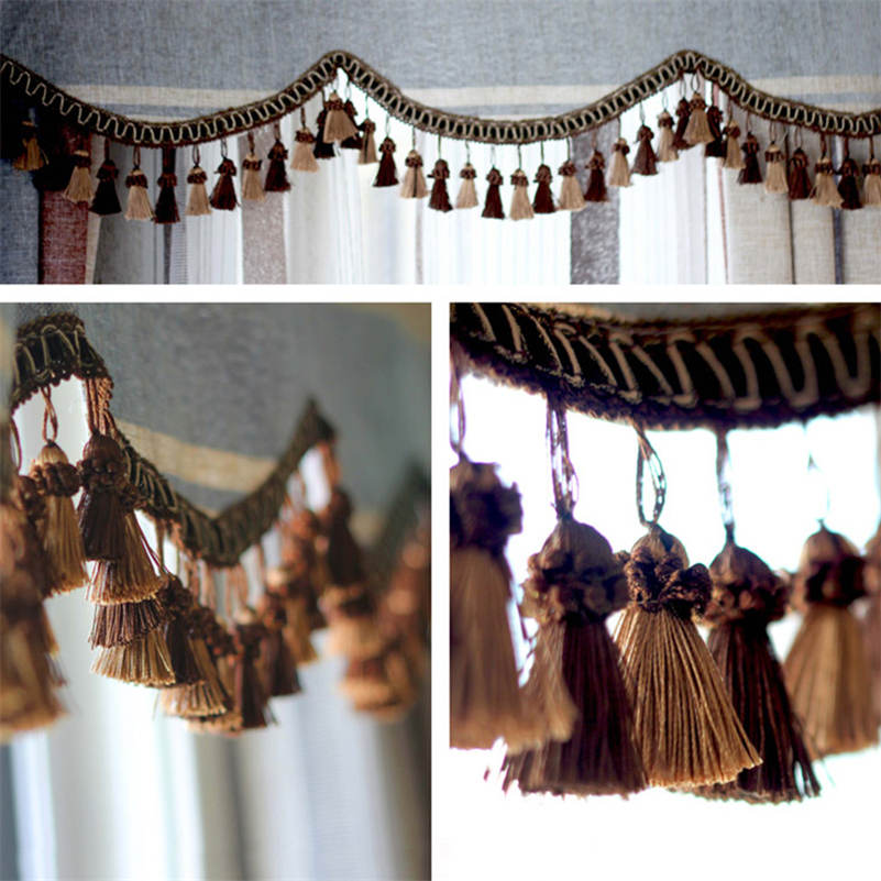 1 метр окантовка для штор швейная отделка кисточка бахрома обивка своими руками подушка декор