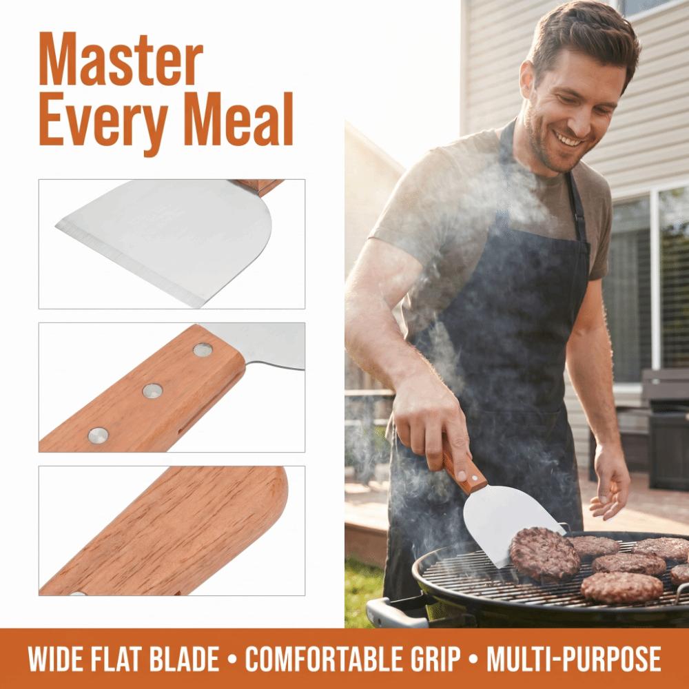 Stainless Steel Spatula Wide Flat Head Pizza Spatula Heavy Duty Griddle Turner  Griddle Cooking