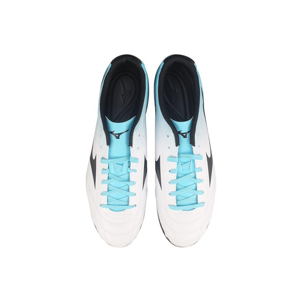 Mizuno Свободный AS Широкая шнуровка AG (Резиновые короткие шипы) Амортизирующие Прочные Ударопрочные Футбольные Бутсы Мужские Футбольные Бутсы Бело-Синие P1GA229425