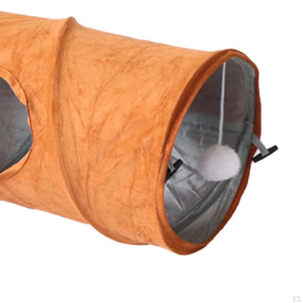 Cat Tunnel Play Tent Folding Convenient for Indoor Cats Pet Supplies with Ball Bunny