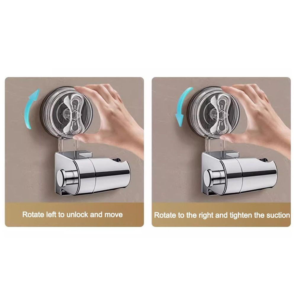 Держатель для душевой лейки на присоске без сверления, настенный, регулируемая подставка для насадки, аксессуары для ванной комнаты
