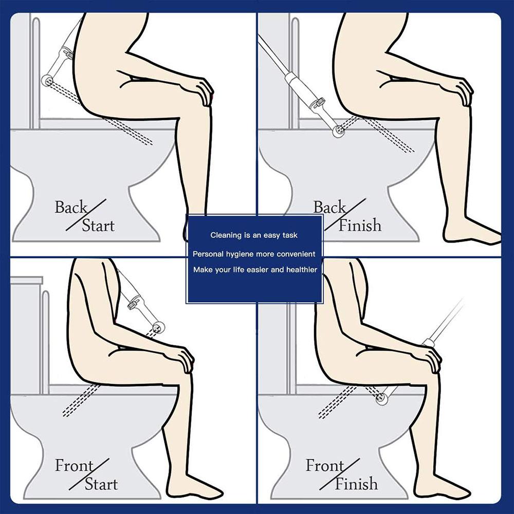 Новый портативный серебристый АБС биде смеситель распылитель душевая лейка туалет ручной ванная комната