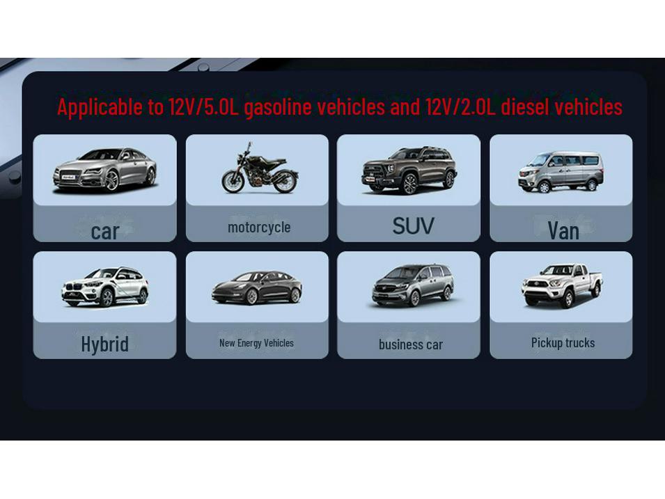 Автомобильный аварийный пусковой прибор и компрессор с аккумулятором 12 В
