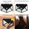 1Pcs LED Solar Light Outdoor Solar Lamp PIR Motion Sensor Waterproof Wall Light for Garden Yard Path Decoration