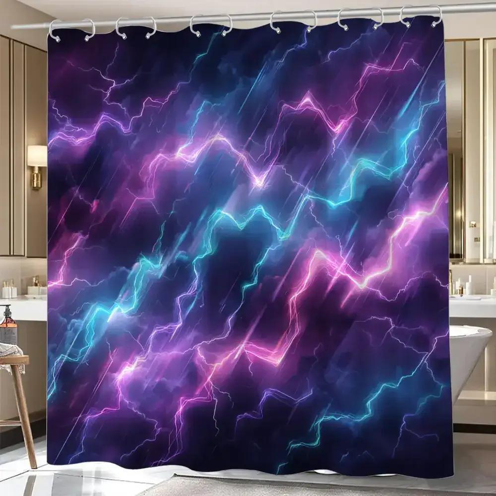 1 шт. Шторка для душа в ванную, Футуристическая Техно-вечеринка, Шторка для душа для фестиваля электронной музыки, Включает 12 крючков, 180x180 см B