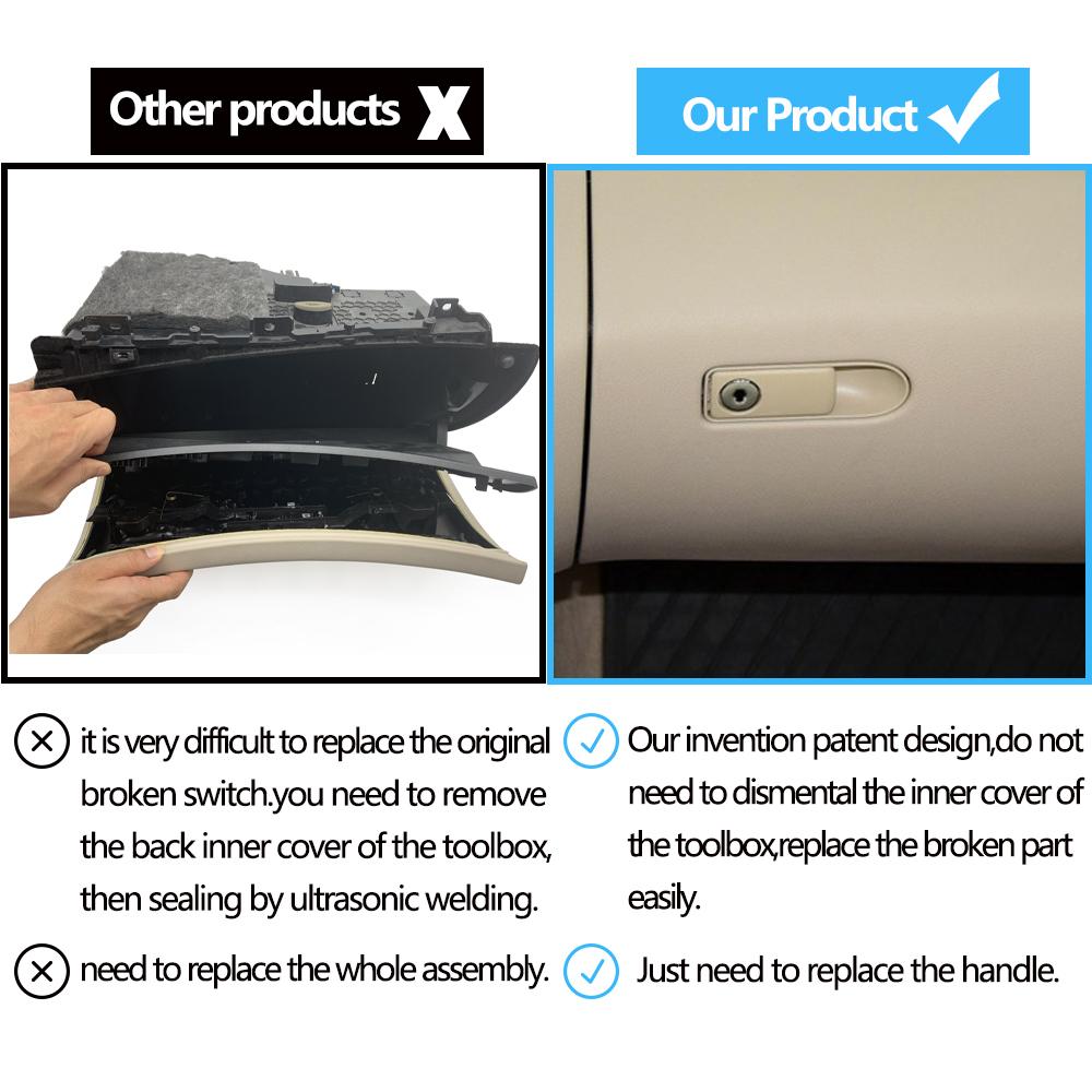 Автомобильный бардачок, ручка-переключатель, ящик для инструментов, отсек для крышки, замок для Mercedes BENZ C GLC Class W205 W253 C200